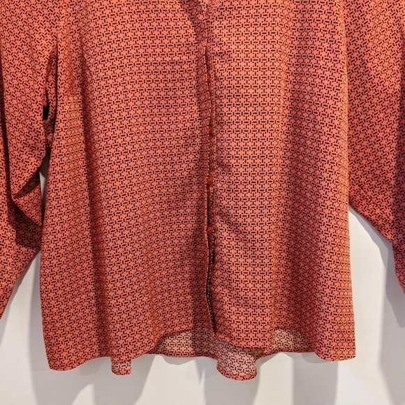 PENNINGTONS orange Blouse Cold Shoulder - Picture 3 of 7